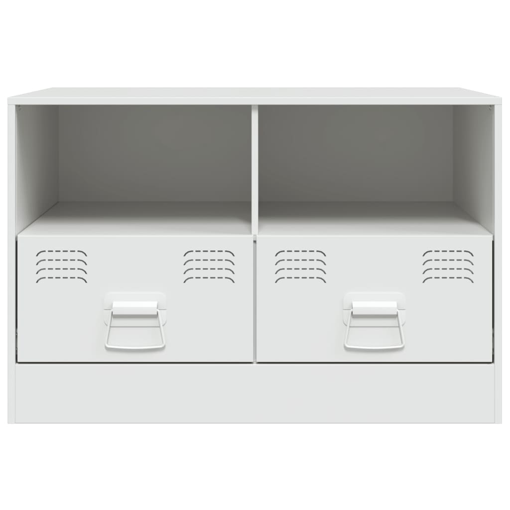 TV-Schrank Weiß 67x39x44 cm Stahl