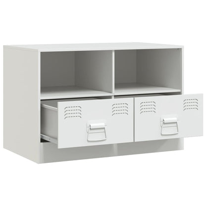 TV-Schrank Weiß 67x39x44 cm Stahl