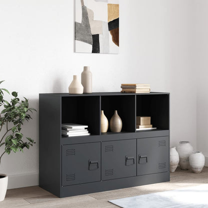 Sideboard Anthrazit 99x39x73 cm Stahl