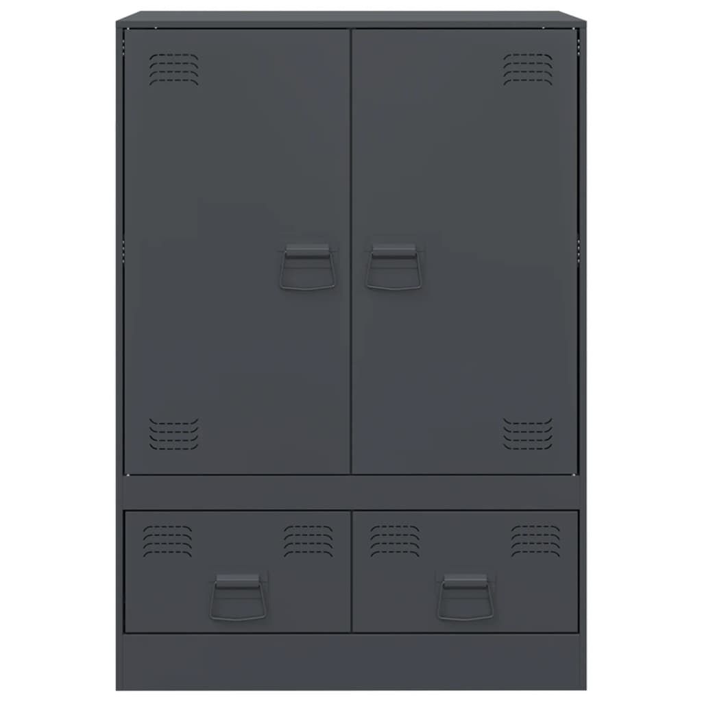 Highboard Anthrazit 67x39x95 cm Stahl