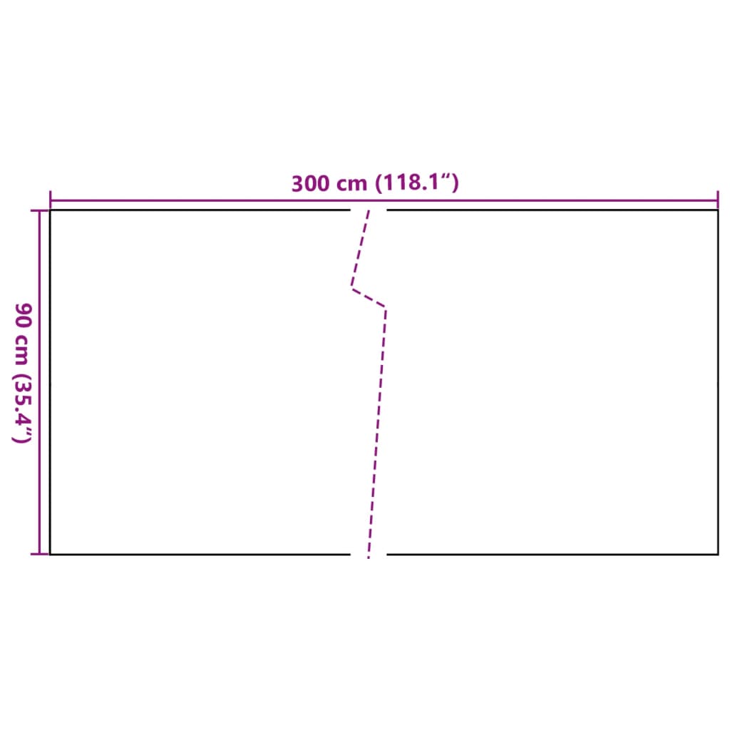 Balkon-Sichtschutz Anthrazit 300x90 cm Poly Rattan