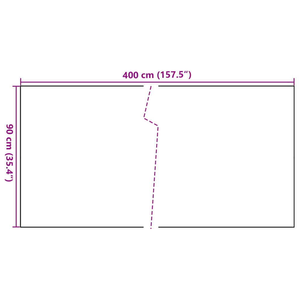 Balkon-Sichtschutz Anthrazit 400x90 cm Poly Rattan