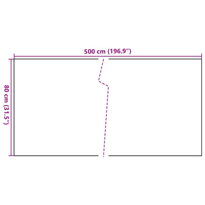 Balkon-Sichtschutz Anthrazit 500x80 cm Poly Rattan