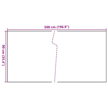 Balkon-Sichtschutz Anthrazit 500x90 cm Poly Rattan