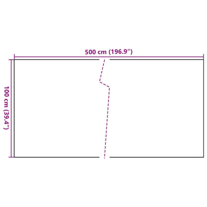 Balkon-Sichtschutz Anthrazit 500x100 cm Poly Rattan