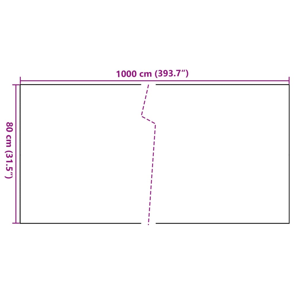 Balkon-Sichtschutz Anthrazit 1000x80 cm Poly Rattan