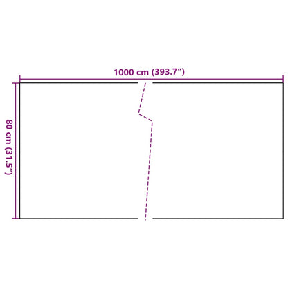 Balkon-Sichtschutz Anthrazit 1000x80 cm Poly Rattan