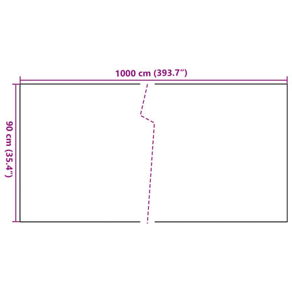 Balkon-Sichtschutz Anthrazit 1000x90 cm Poly Rattan