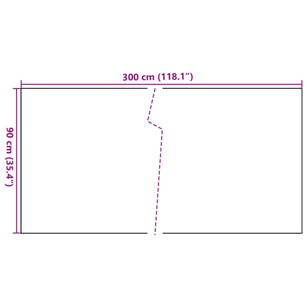 Balkon-Sichtschutz Braun und Schwarz 300x90 cm Poly Rattan