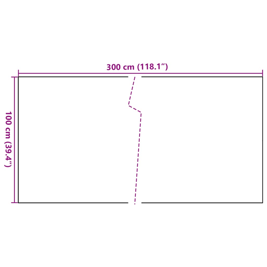 Balkon-Sichtschutz Braun und Schwarz 300x100 cm Poly Rattan