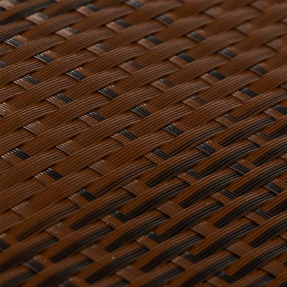 Balkon-Sichtschutz Braun und Schwarz 1000x90 cm Poly Rattan