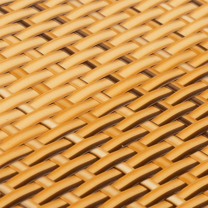 Balkon-Sichtschutz Hellbraun 300x80 cm Poly Rattan