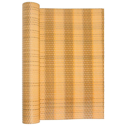 Balkon-Sichtschutz Hellbraun 300x90 cm Poly Rattan