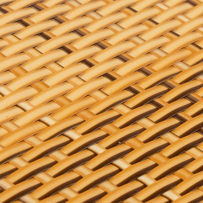 Balkon-Sichtschutz Hellbraun 400x80 cm Poly Rattan