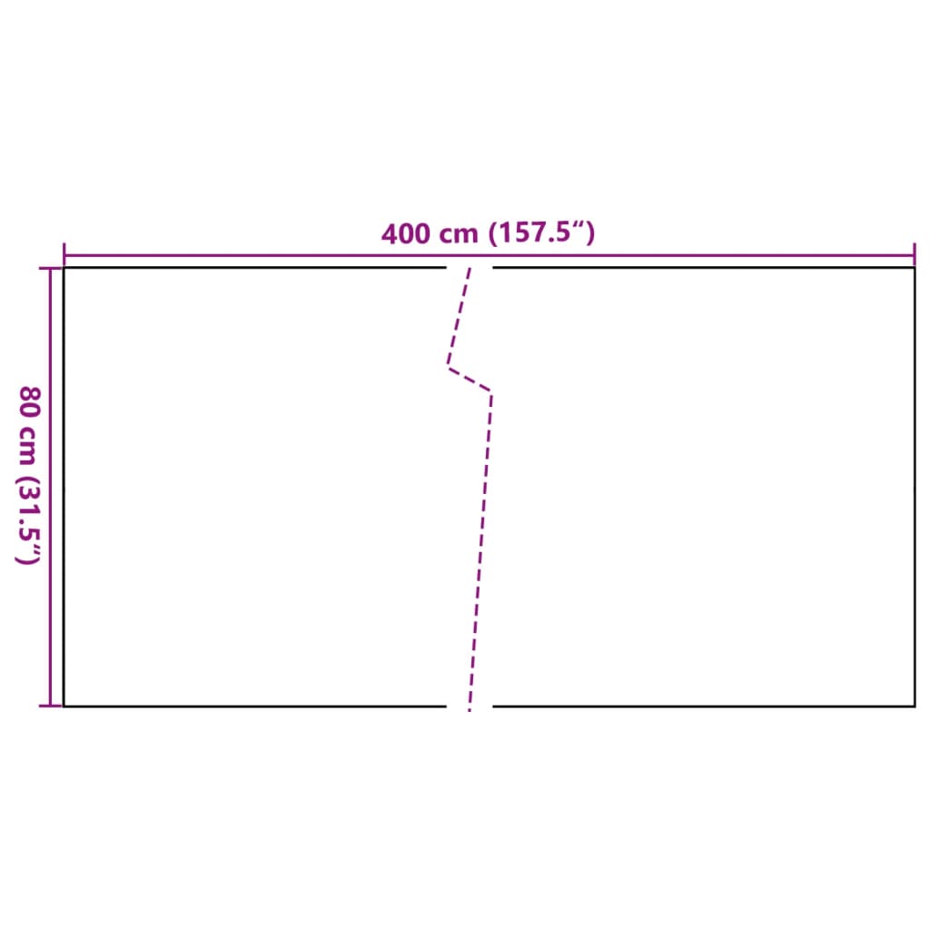 Balkon-Sichtschutz Hellbraun 400x80 cm Poly Rattan