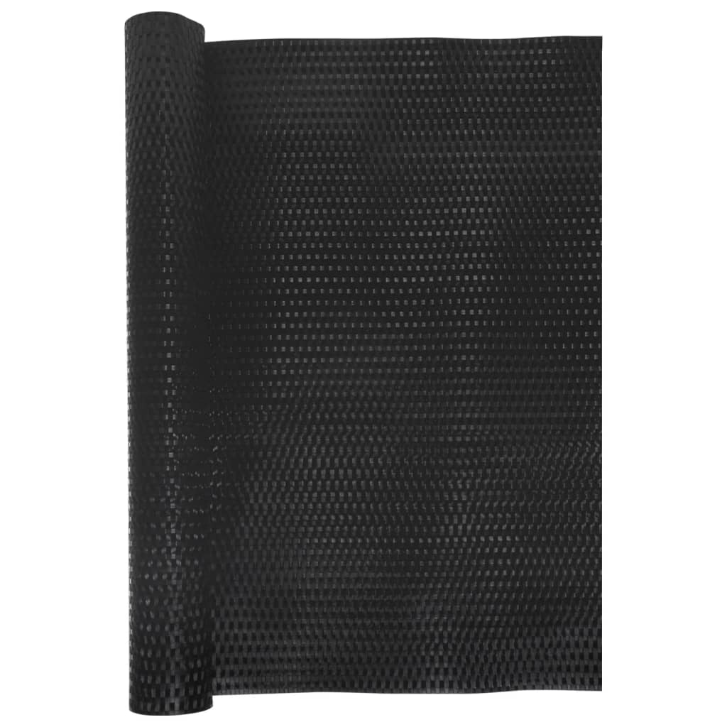 Balkon-Sichtschutz Schwarz 300x80 cm Poly Rattan