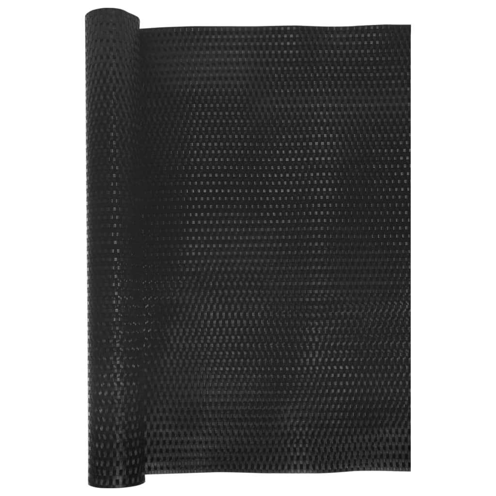 Balkon-Sichtschutz Schwarz 300x90 cm Poly Rattan