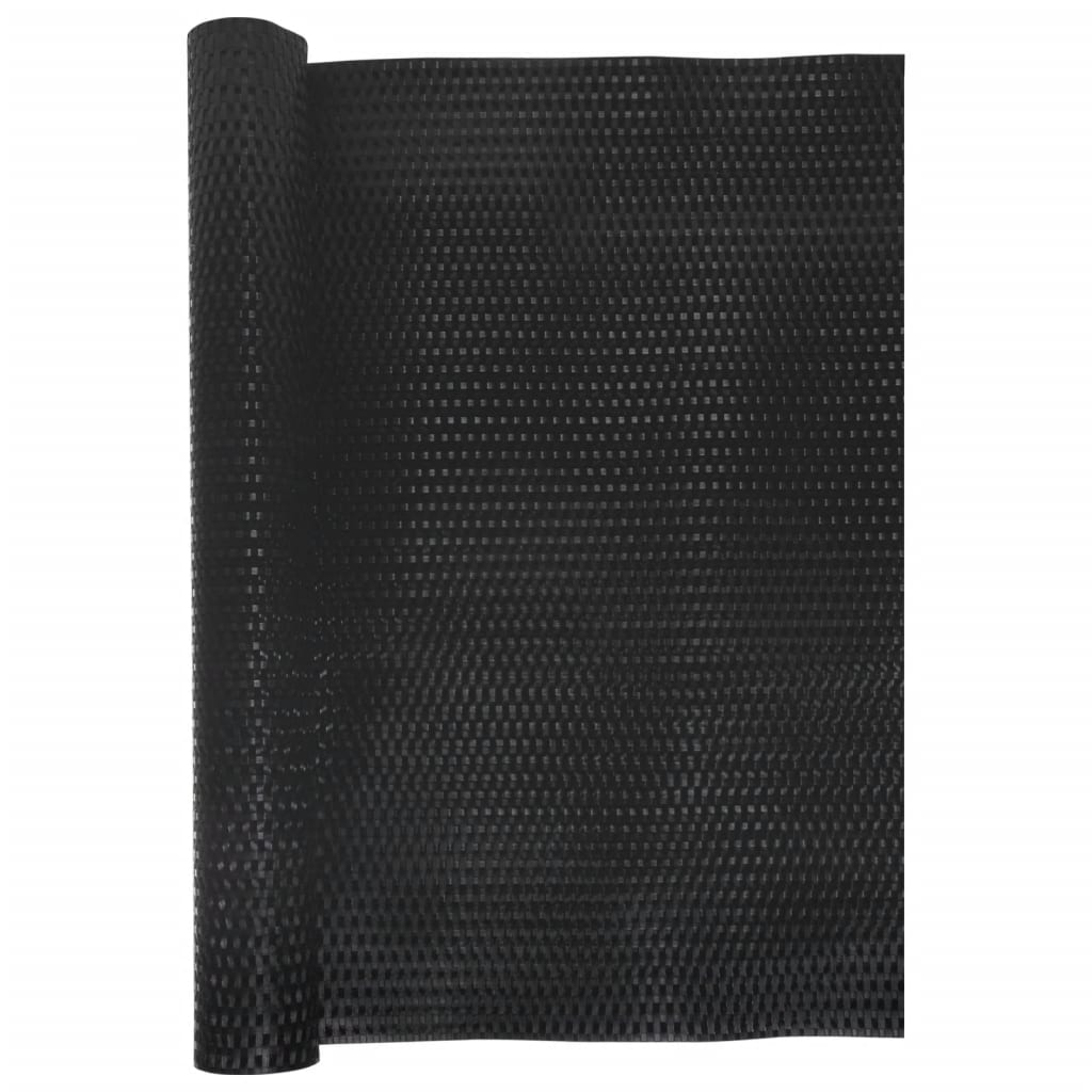 Balkon-Sichtschutz Schwarz 400x80 cm Poly Rattan