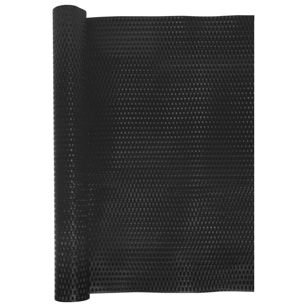 Balkon-Sichtschutz Schwarz 600x100 cm Poly Rattan