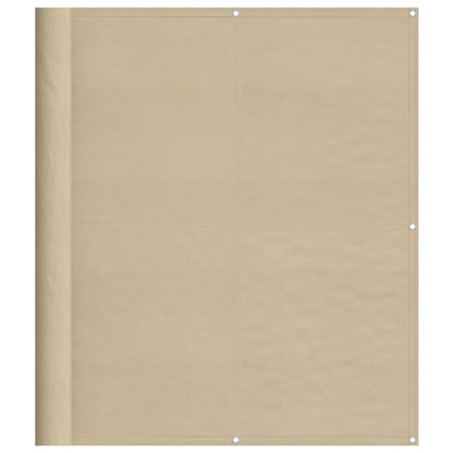 Balkon-Sichtschutz Beige 120x1000 cm 100 % Polyester-Oxford