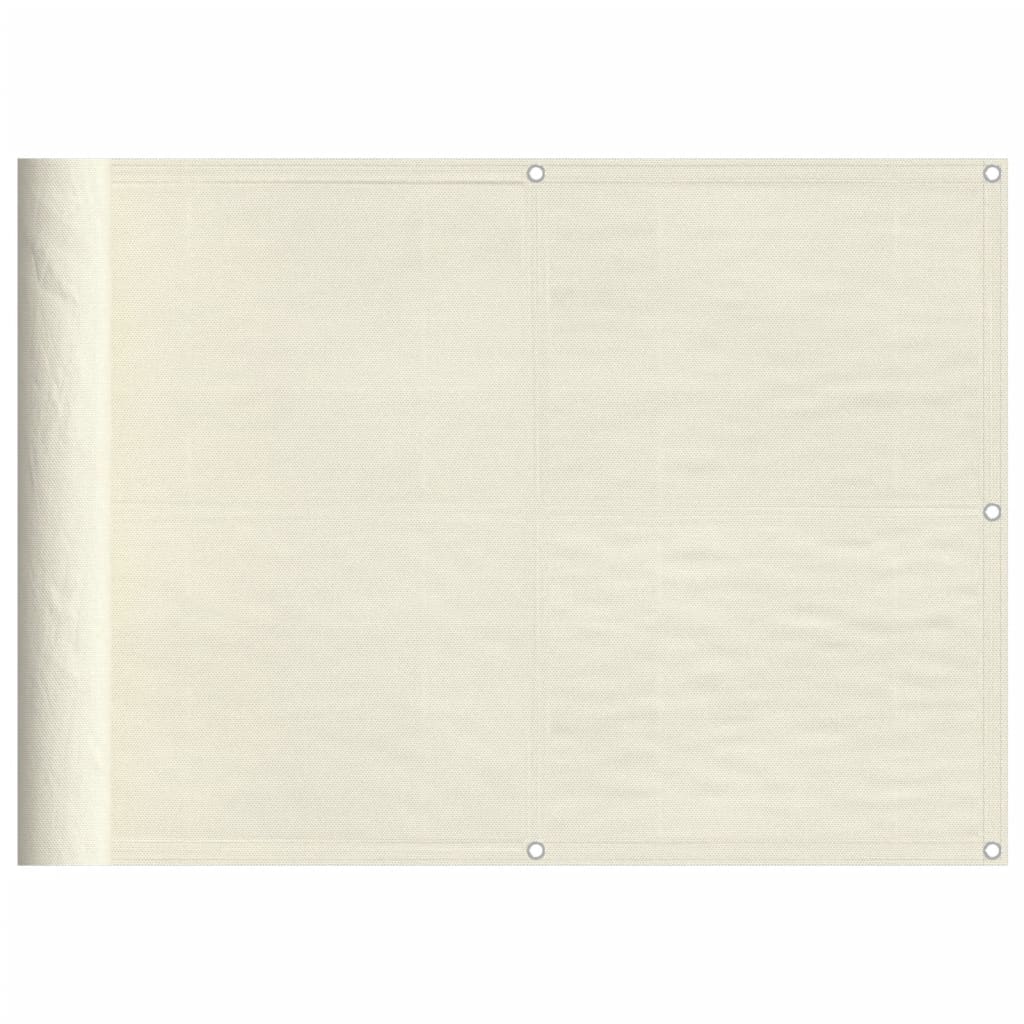 Balkon-Sichtschutz Creme 75x800 cm 100 % Polyester-Oxford