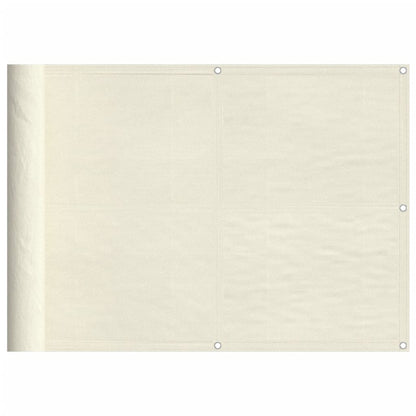 Balkon-Sichtschutz Creme 75x800 cm 100 % Polyester-Oxford