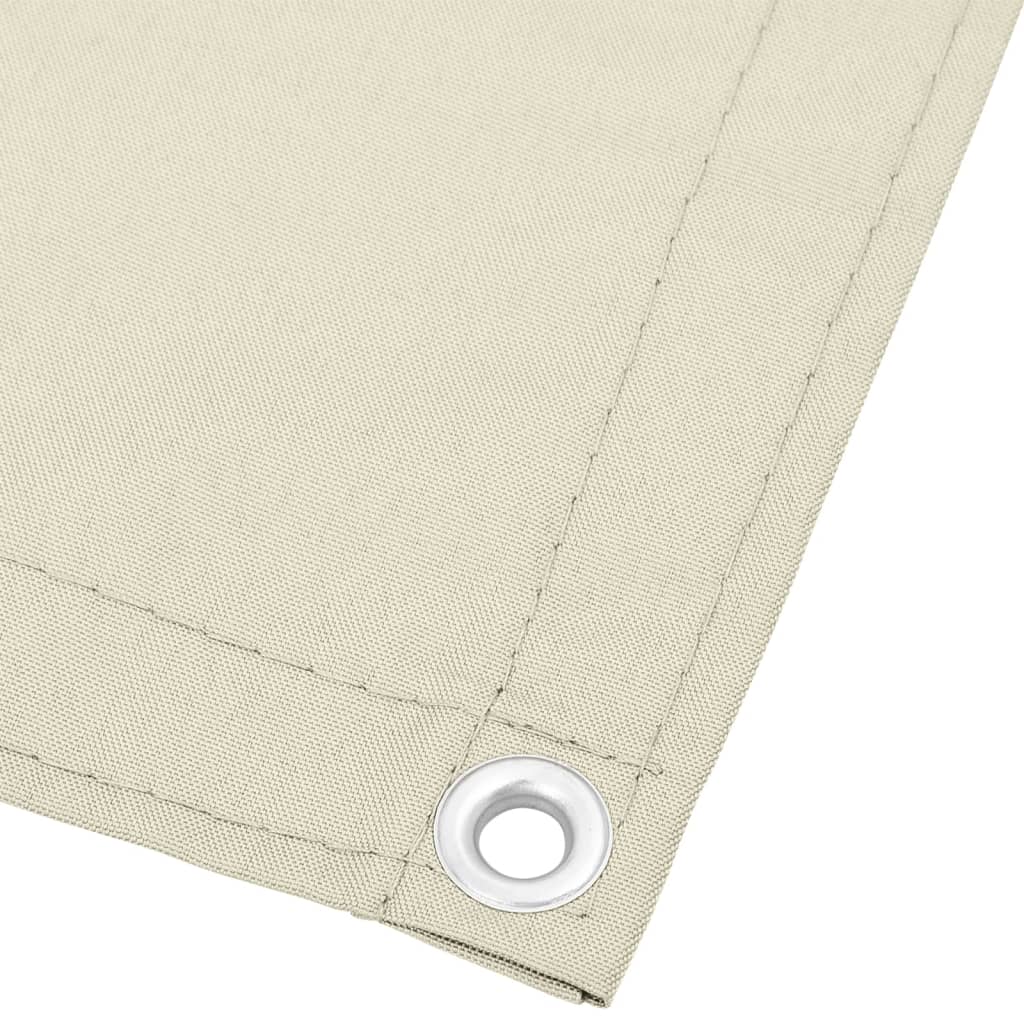 Balkon-Sichtschutz Creme 120x1000 cm 100 % Polyester-Oxford