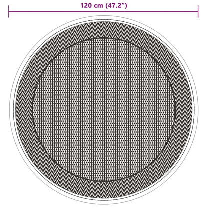 Outdoor-Teppich Grün Ø120 cm PP