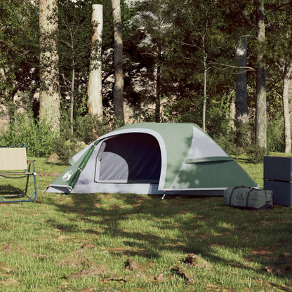 Kuppel-Campingzelt 1 Person Grün Wasserdicht