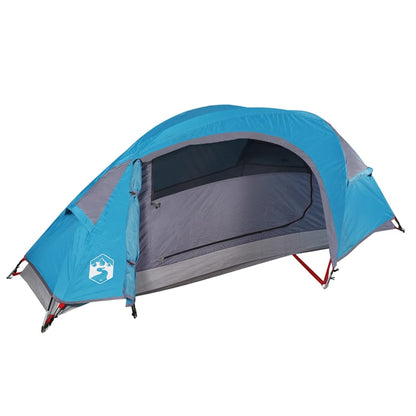 Kuppel-Campingzelt 1 Person Blau Wasserdicht