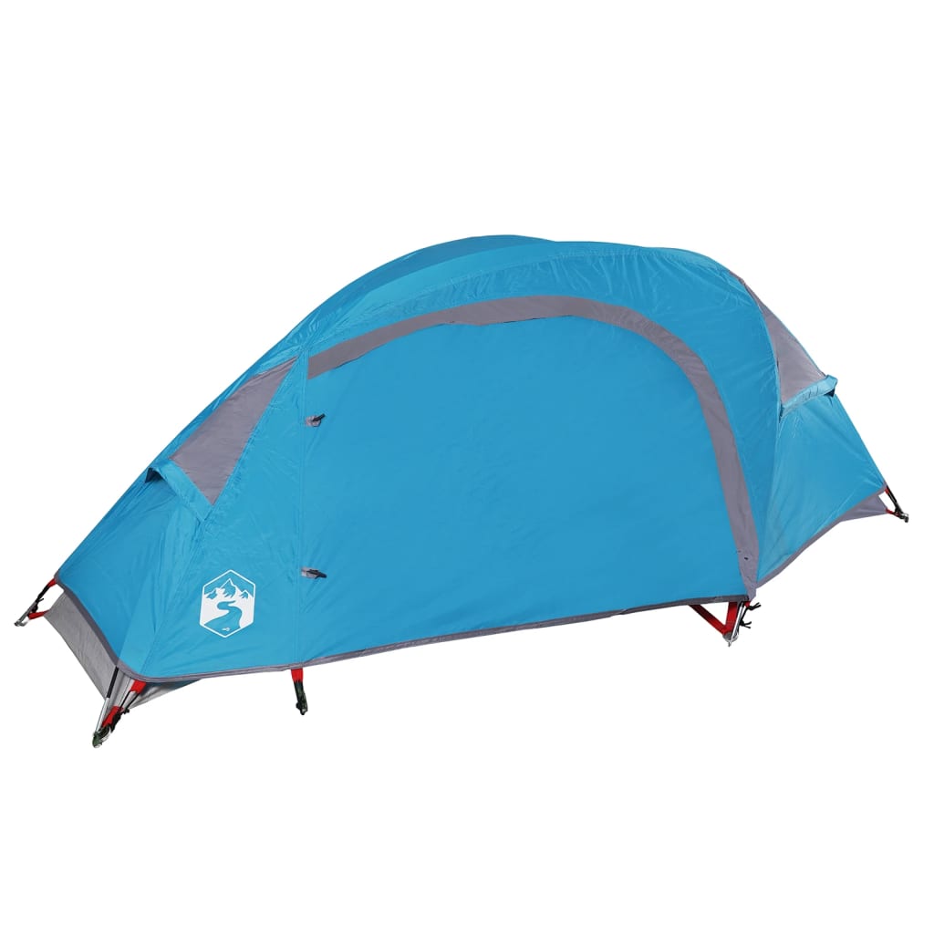 Kuppel-Campingzelt 1 Person Blau Wasserdicht