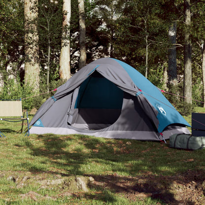 Kuppel-Campingzelt 2 Personen Blau Wasserdicht