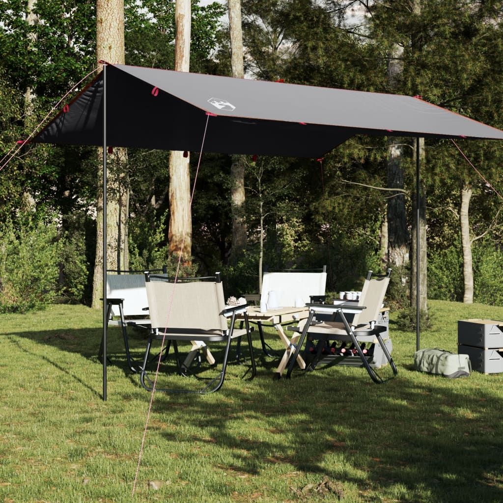 Tarp Grau und Orange 360x294 cm Wasserdicht