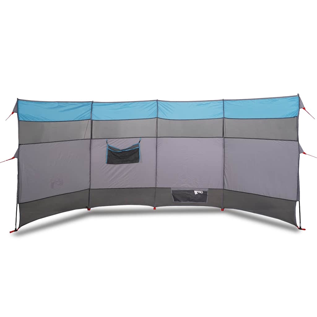 Camping-Windschutz Blau 366x152x152 cm Wasserdicht