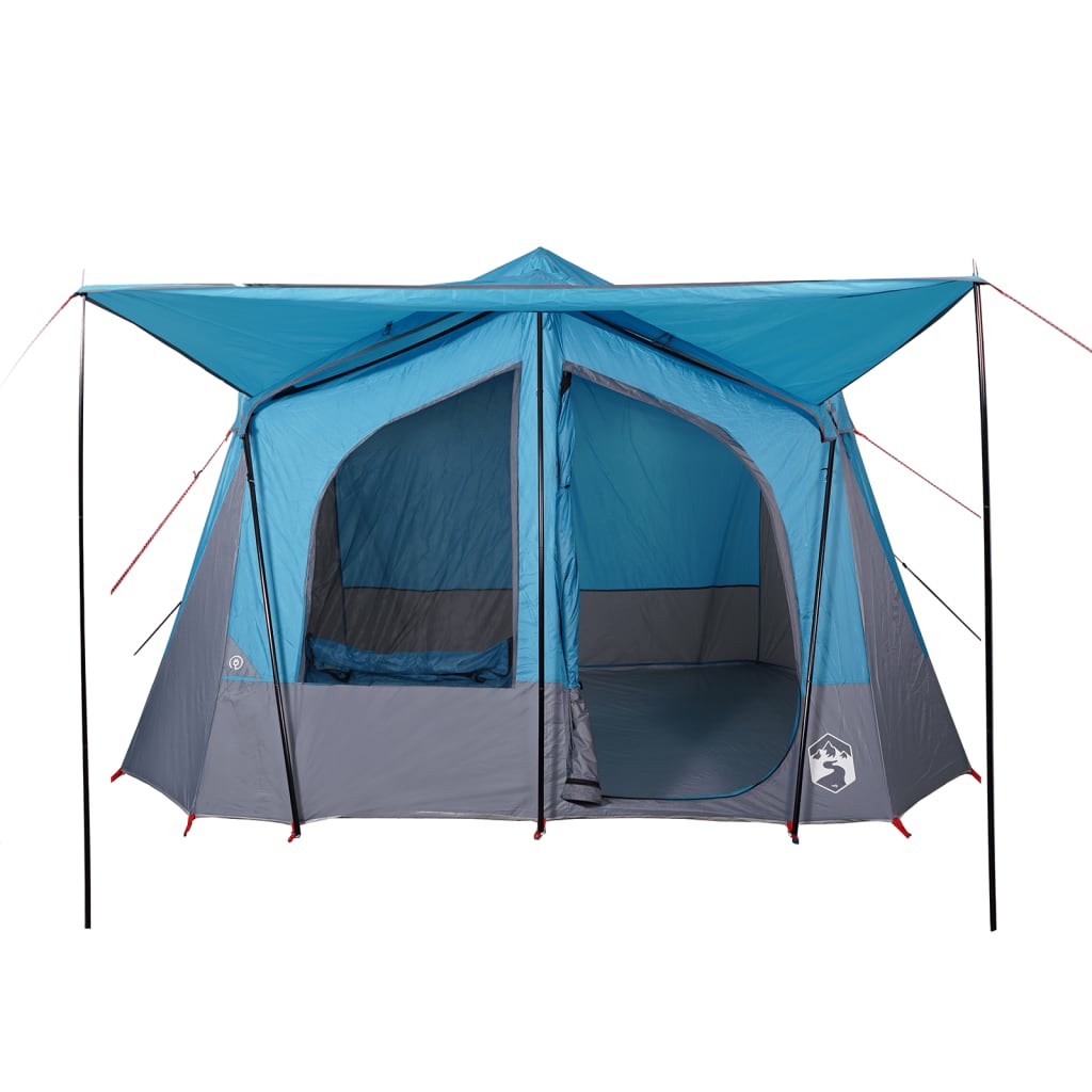 Campingzelt 5 Personen Blau Wasserdicht