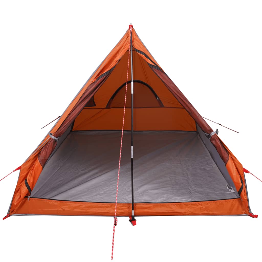 Campingzelt A-Form 2 Personen Grau Wasserdicht