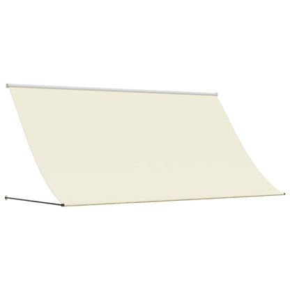 Markise Einziehbar Creme 300x150 cm Stoff und Stahl