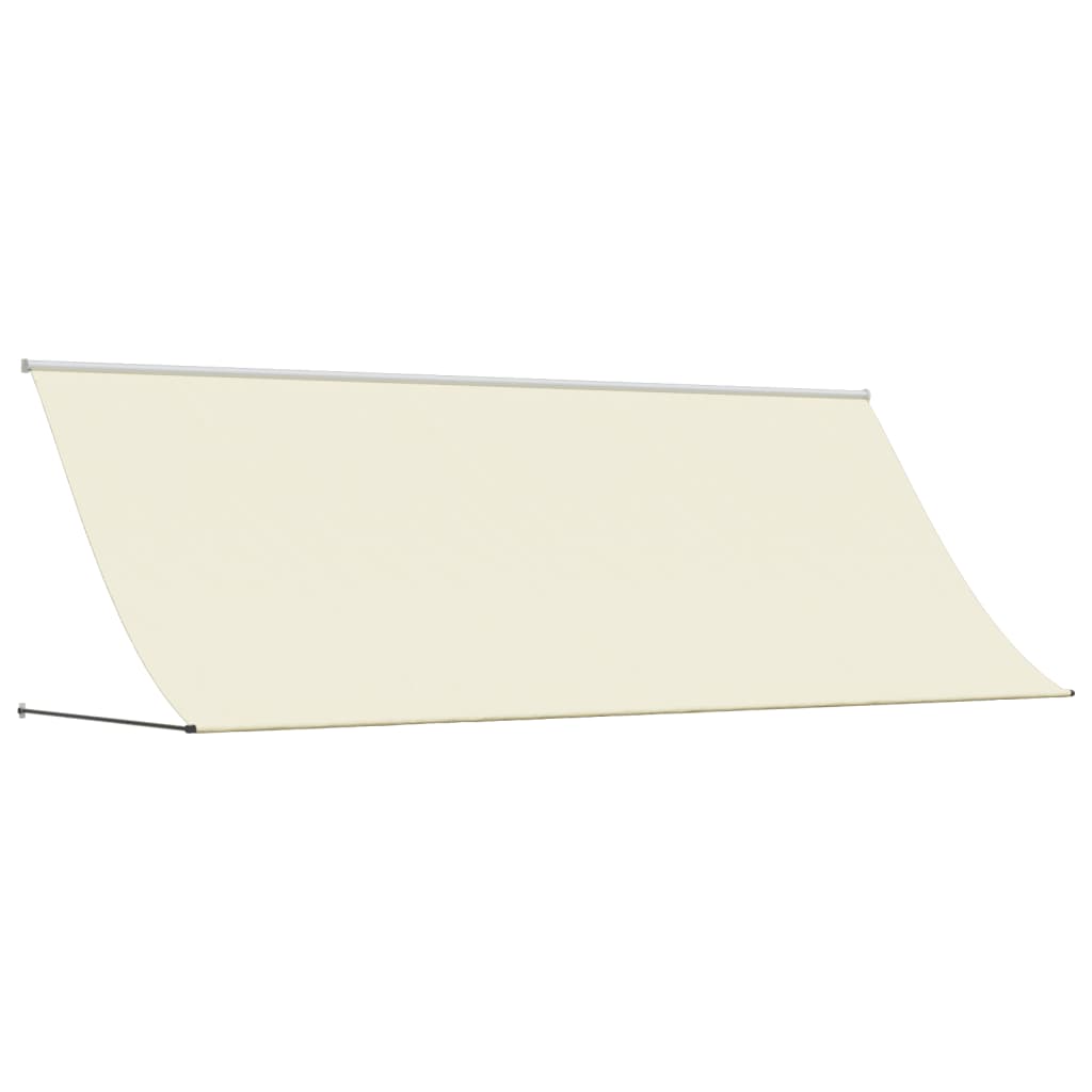 Markise Einziehbar Creme 350x150 cm Stoff und Stahl