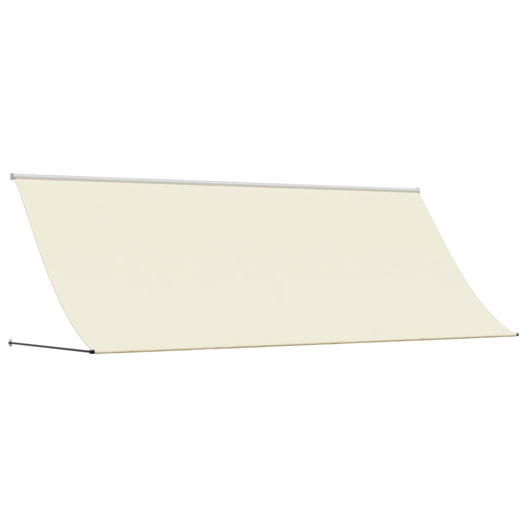 Markise Einziehbar Creme 400x150 cm Stoff und Stahl