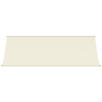 Markise Einziehbar Creme 400x150 cm Stoff und Stahl