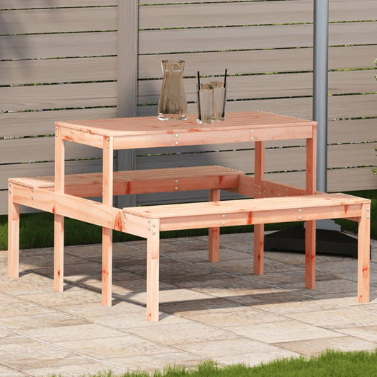 Picknicktisch 110x134x75 cm Massivholz Douglasie