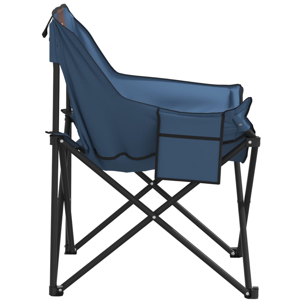 Campingstühle 2 Stk. mit Tasche Klappbar Blau