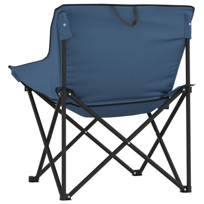 Campingstühle 2 Stk. mit Tasche Klappbar Blau