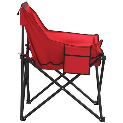 Campingstühle 2 Stk. mit Tasche Klappbar Rot