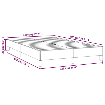 Bettgestell ohne Matratze Dunkelblau 120x190 cm Samt