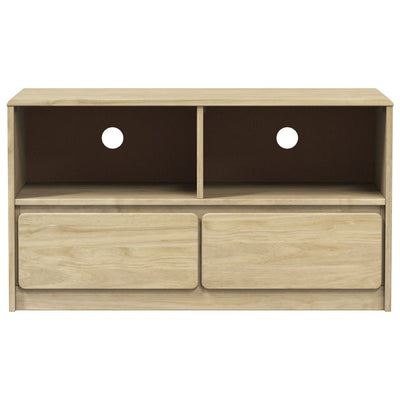 TV-Schrank SAUDA Eiche-Optik 99x43x55 cm Massivholz Kiefer