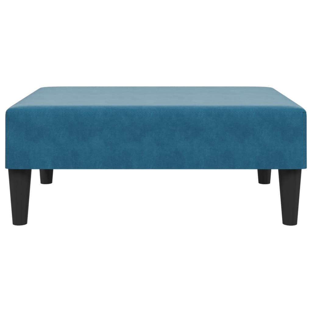 Fußhocker Blau 77x55x31 cm Samt