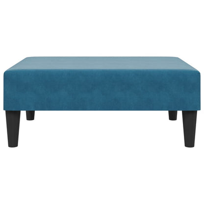 Fußhocker Blau 77x55x31 cm Samt