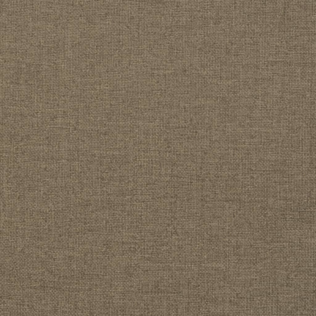 Hochlehner-Auflagen 2 Stk. Melange Taupe 120x50x7 cm Stoff