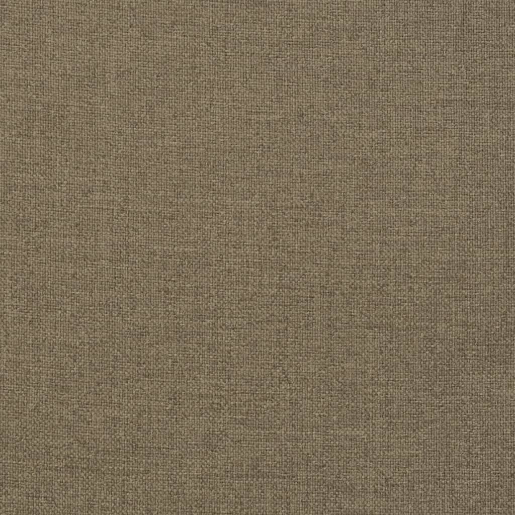 Hochlehner-Auflagen 6 Stk. Melange Taupe 120x50x7 cm Stoff